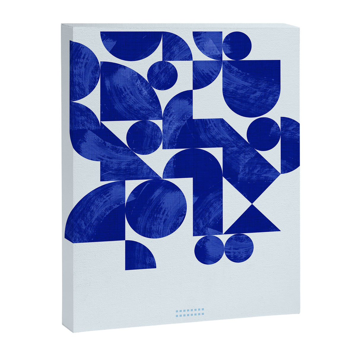 blue hues geometric Canvas Print Gallery Image 6