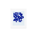 blue hues geometric Art Print Gallery Image 1