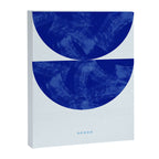 blue retro mid century Canvas Print Gallery Image 6
