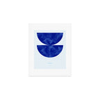 blue retro mid century Art Print Gallery Image 1