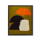 boho minimal fall shapes Framed Canvas Print Gallery Image 6