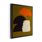 boho minimal fall shapes Framed Canvas Print Gallery Image 2