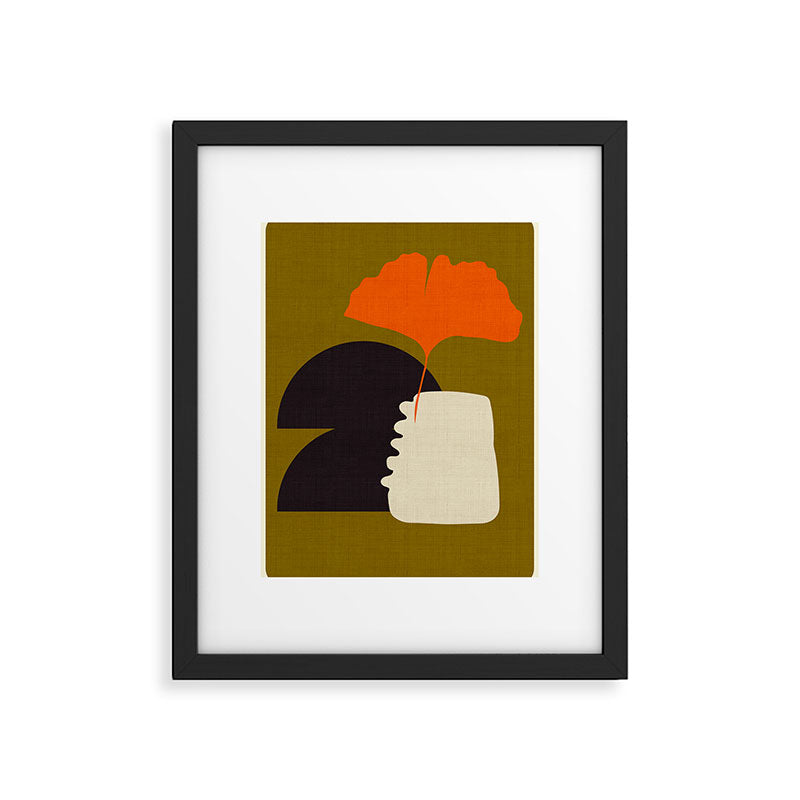 boho minimal fall shapes Framed Art Print Gallery Image 5