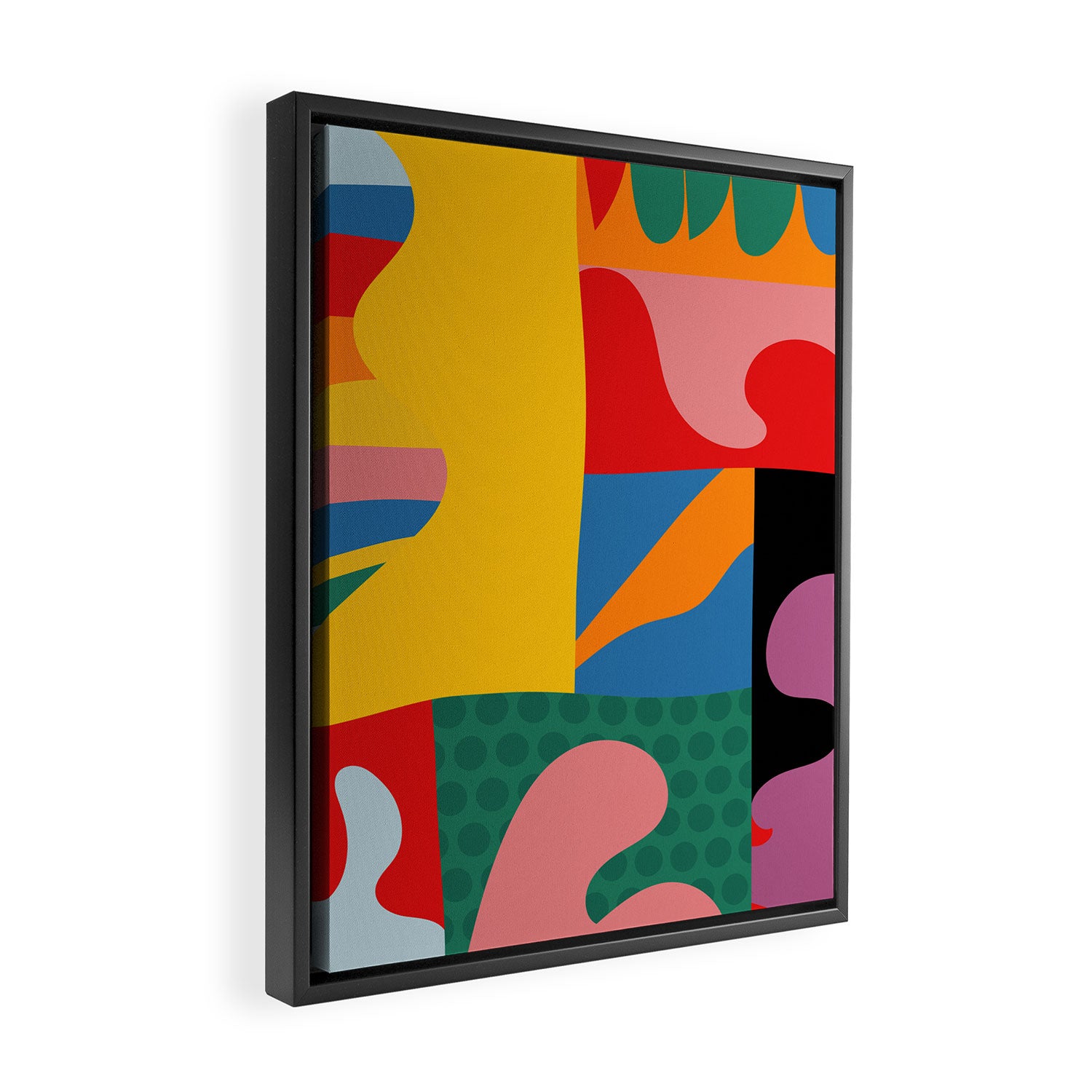 bold abstraction minimal 2 Framed Canvas Print Gallery Image 2