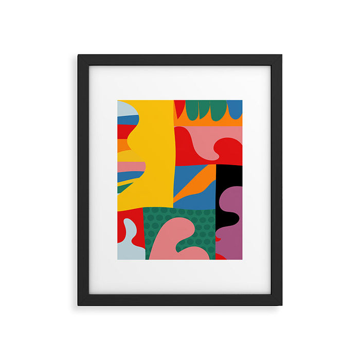 bold abstraction minimal 2 Framed Art Print Gallery Image 1