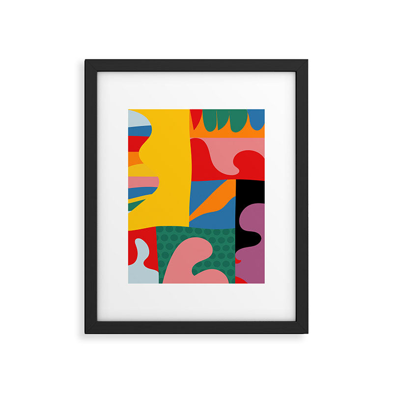 bold abstraction minimal 2 Framed Art Print Gallery Image 4