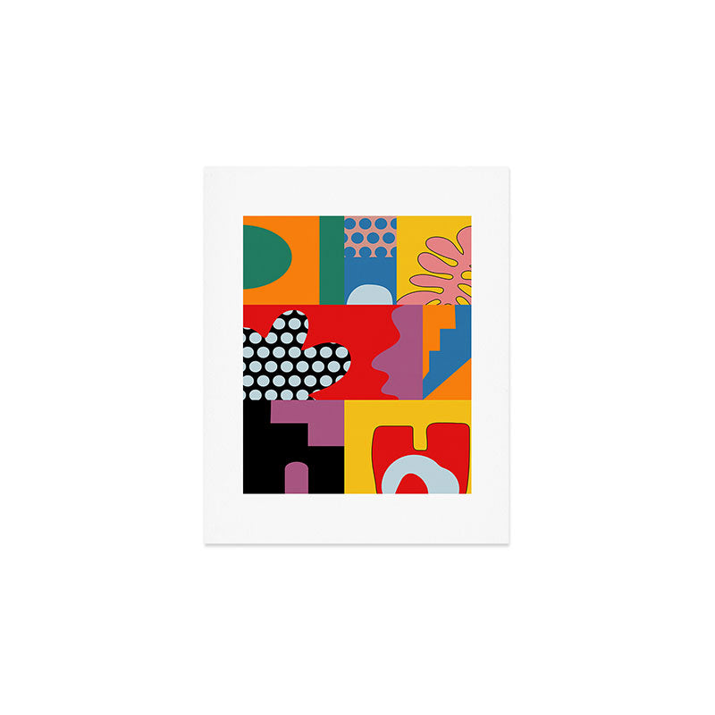 bold collage Art Print Gallery Image 1
