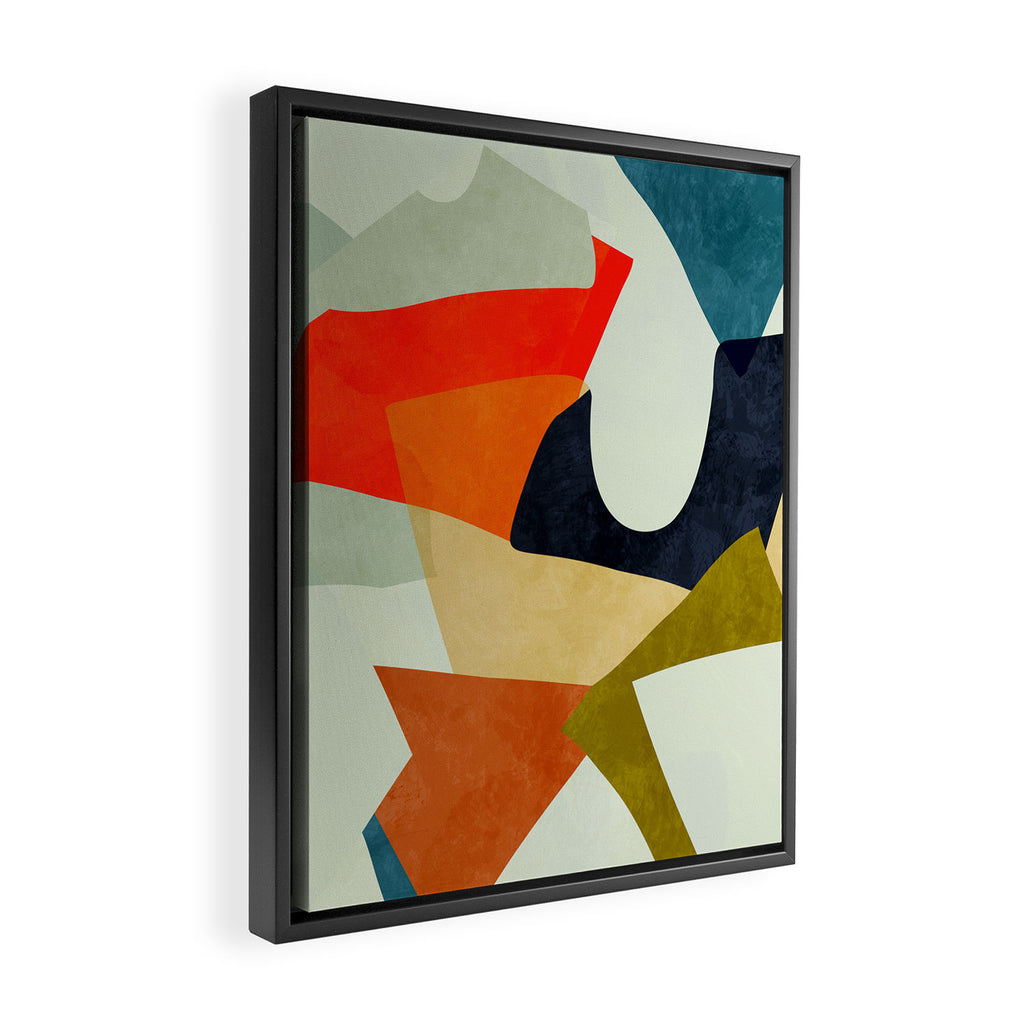 bric a brac mid century II Framed Canvas Print Gallery Image 2