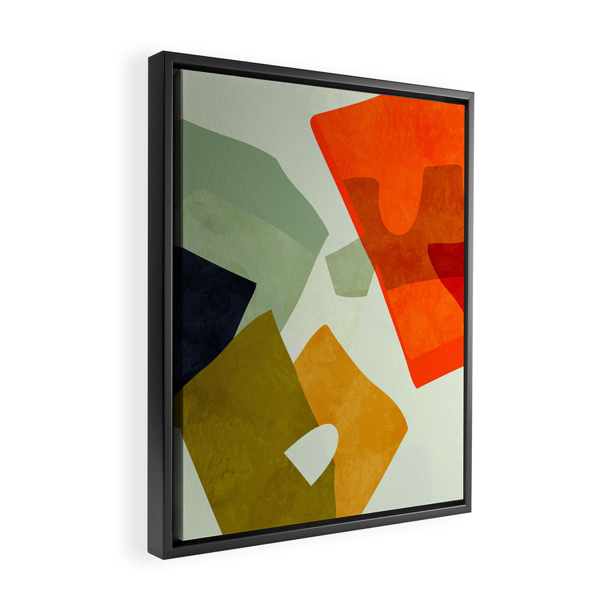 bric a brac mid century III Framed Canvas Print Gallery Image 2