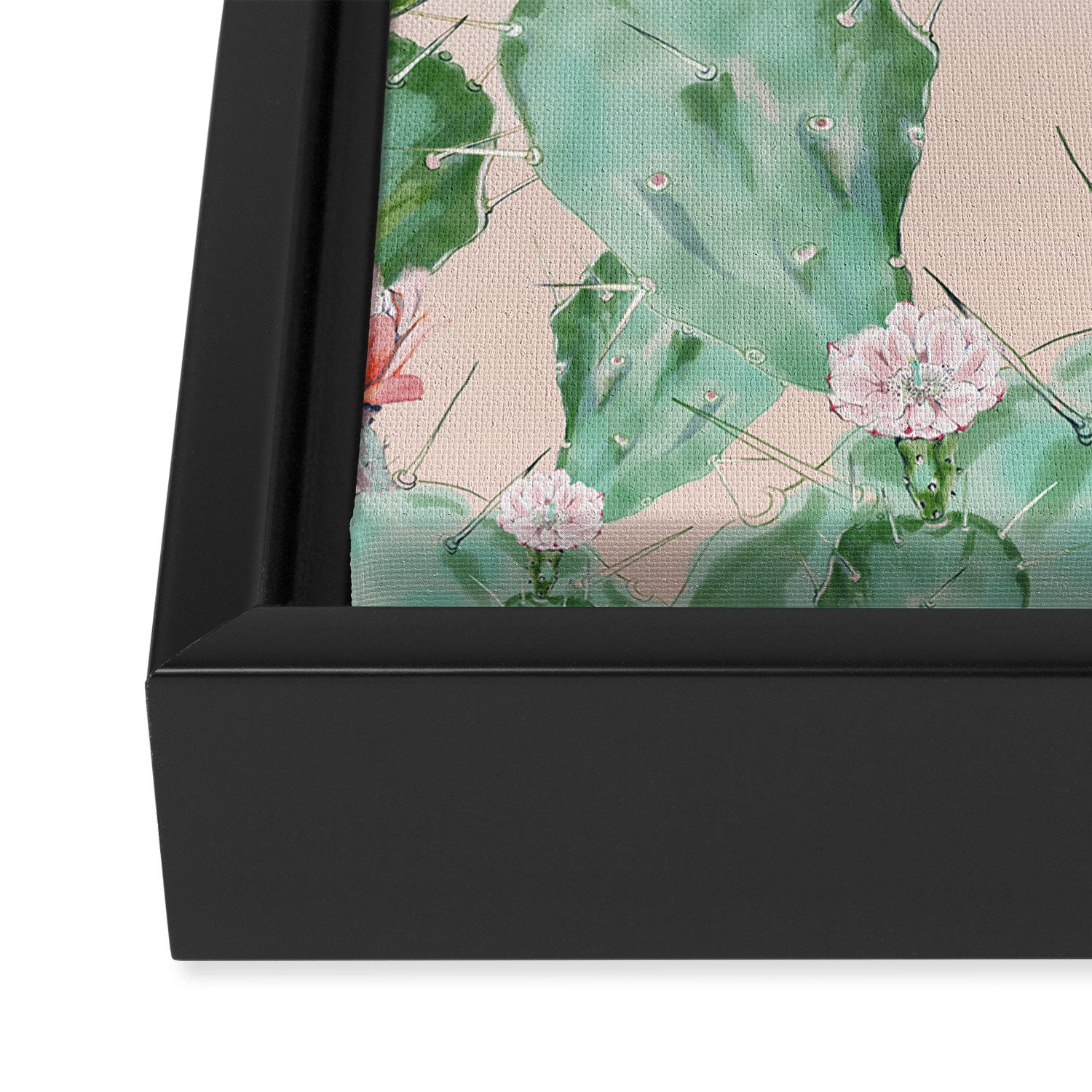 Cactus Framed Canvas Print Gallery Image 3