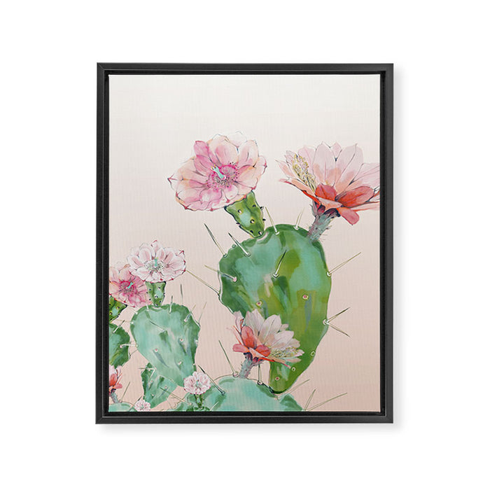 Cactus Framed Canvas Print Gallery Image 1