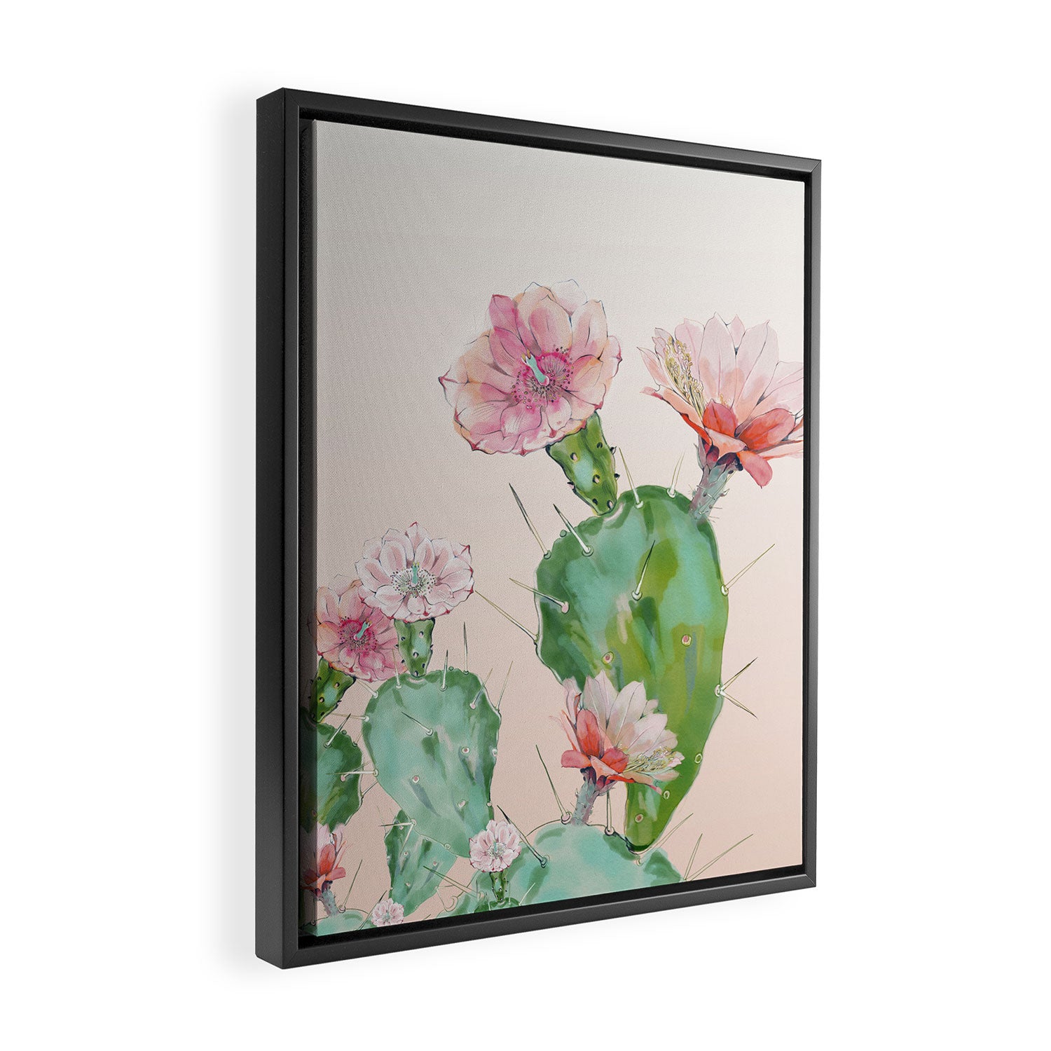 Cactus Framed Canvas Print Gallery Image 2