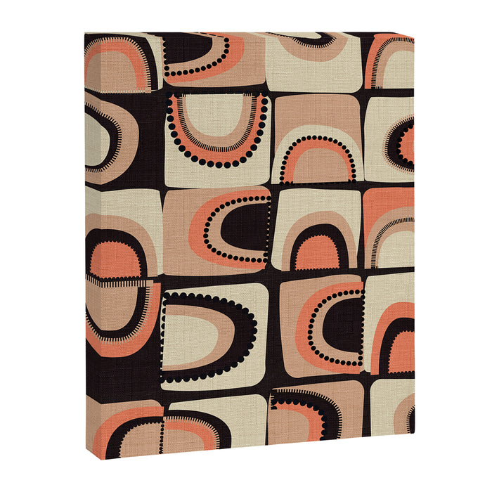 checkers rainbows modern shapes Canvas Print Gallery Image 1