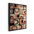 checkers rainbows modern shapes Framed Canvas Print Gallery Image 2