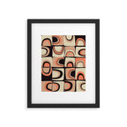 checkers rainbows modern shapes Framed Art Print Gallery Image 5