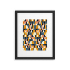chequers irregular shapes Framed Art Print Gallery Image 5