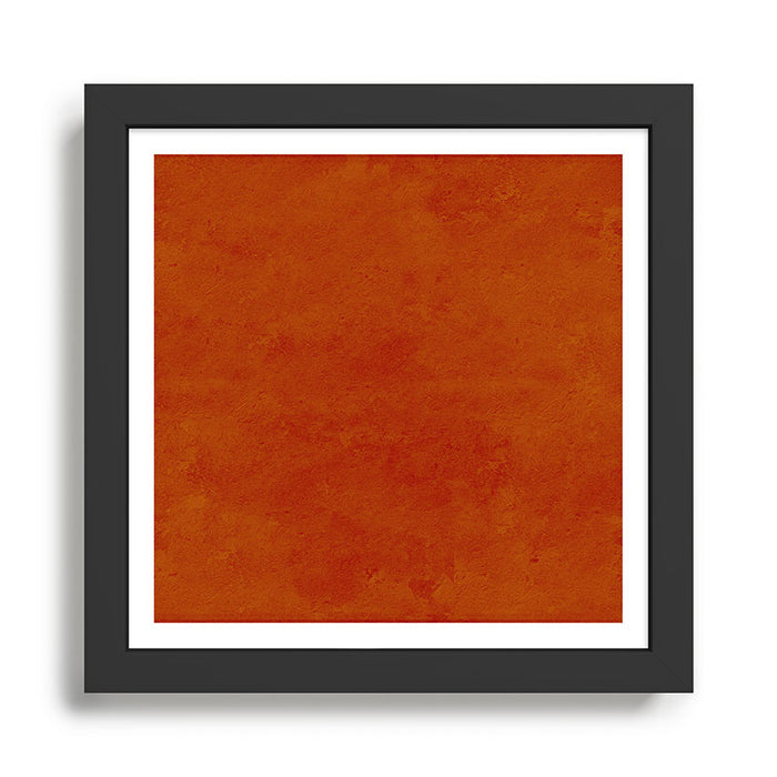 concrete orange brown copper plain texture Framed Art Print Gallery Image 1