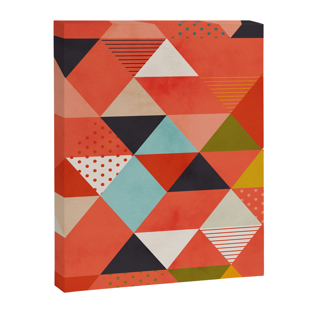 coral geometry Canvas Print Gallery Image 8