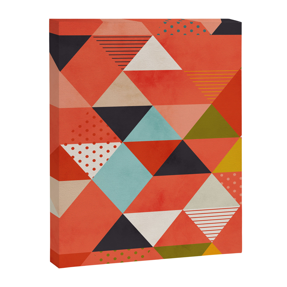 coral geometry Canvas Print Gallery Image 8