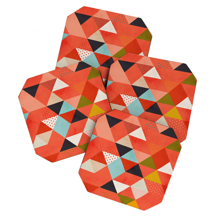 coral geometry Coaster Gallery Image 1