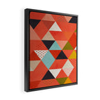 coral geometry Framed Canvas Print Gallery Image 2