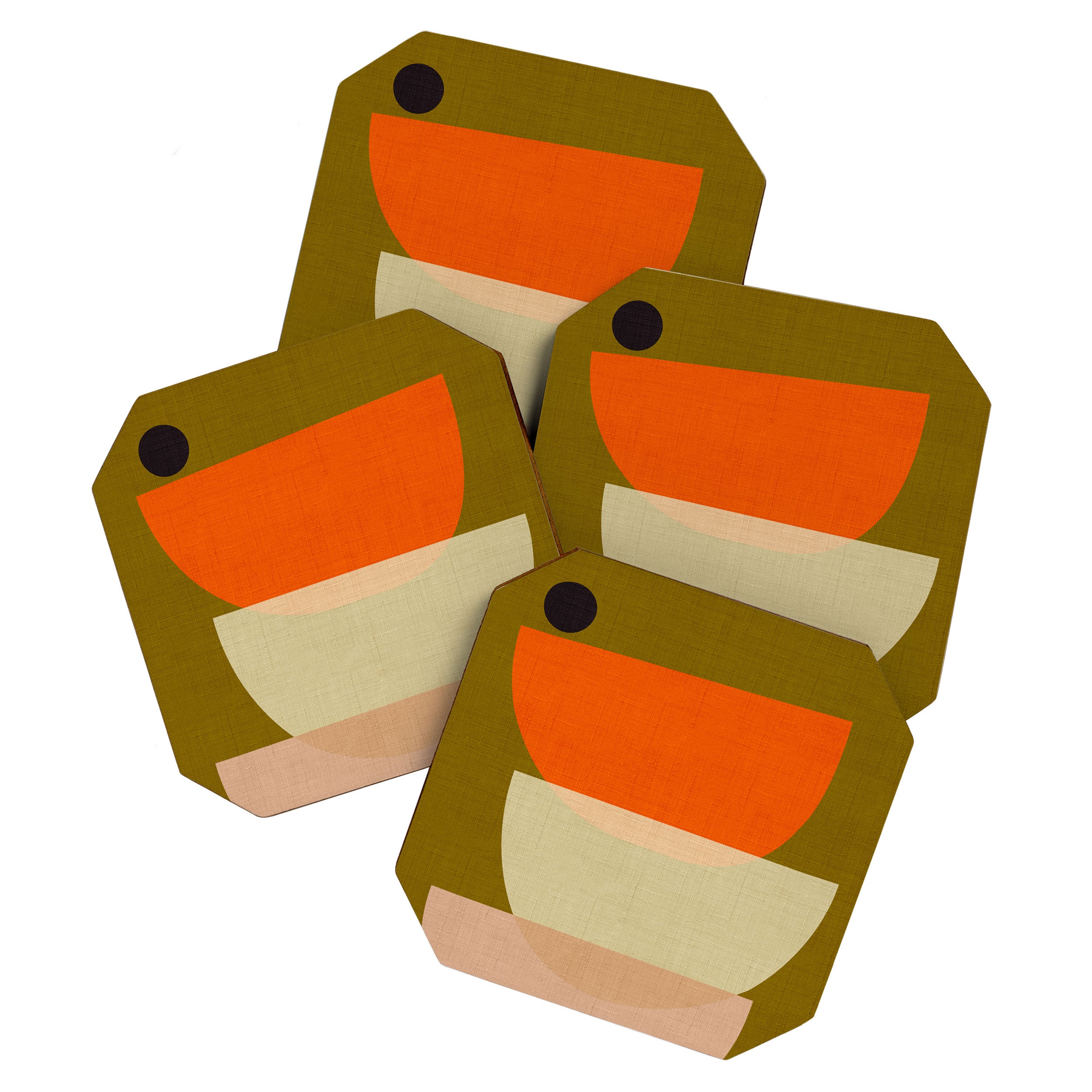cups balance mid century minimal Coaster Gallery Image 1