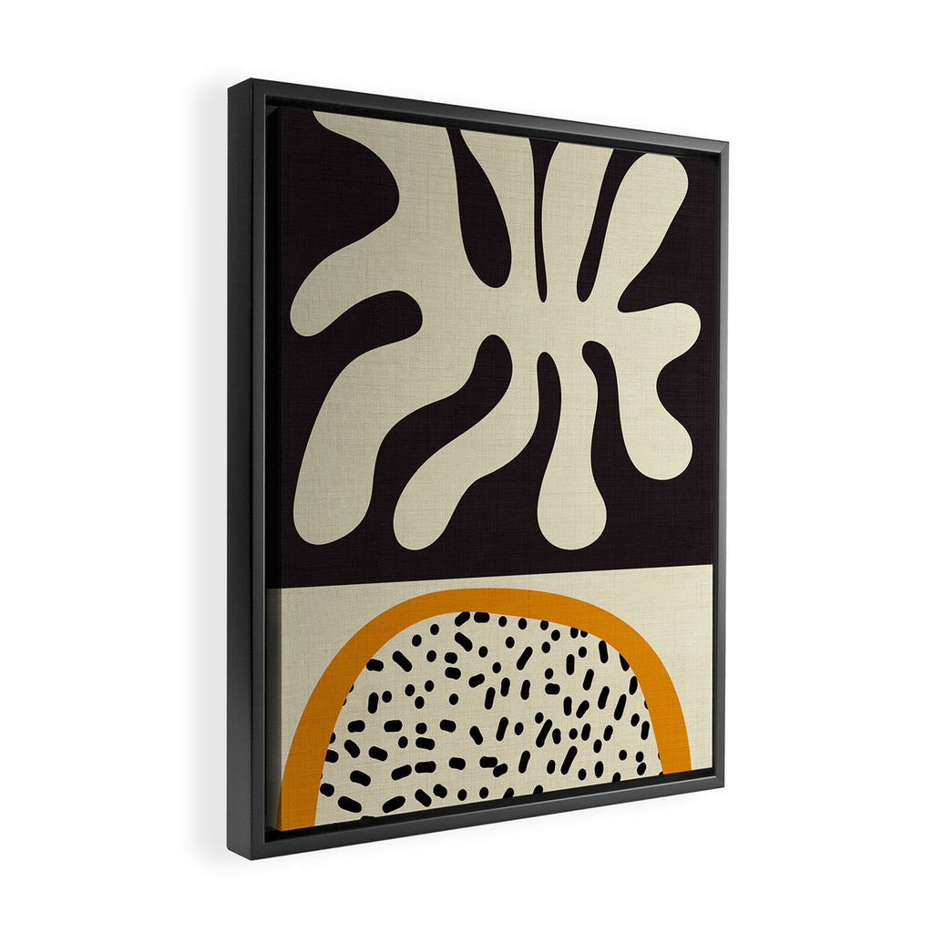 cut out matisse with dots Framed Canvas Print Gallery Image 2