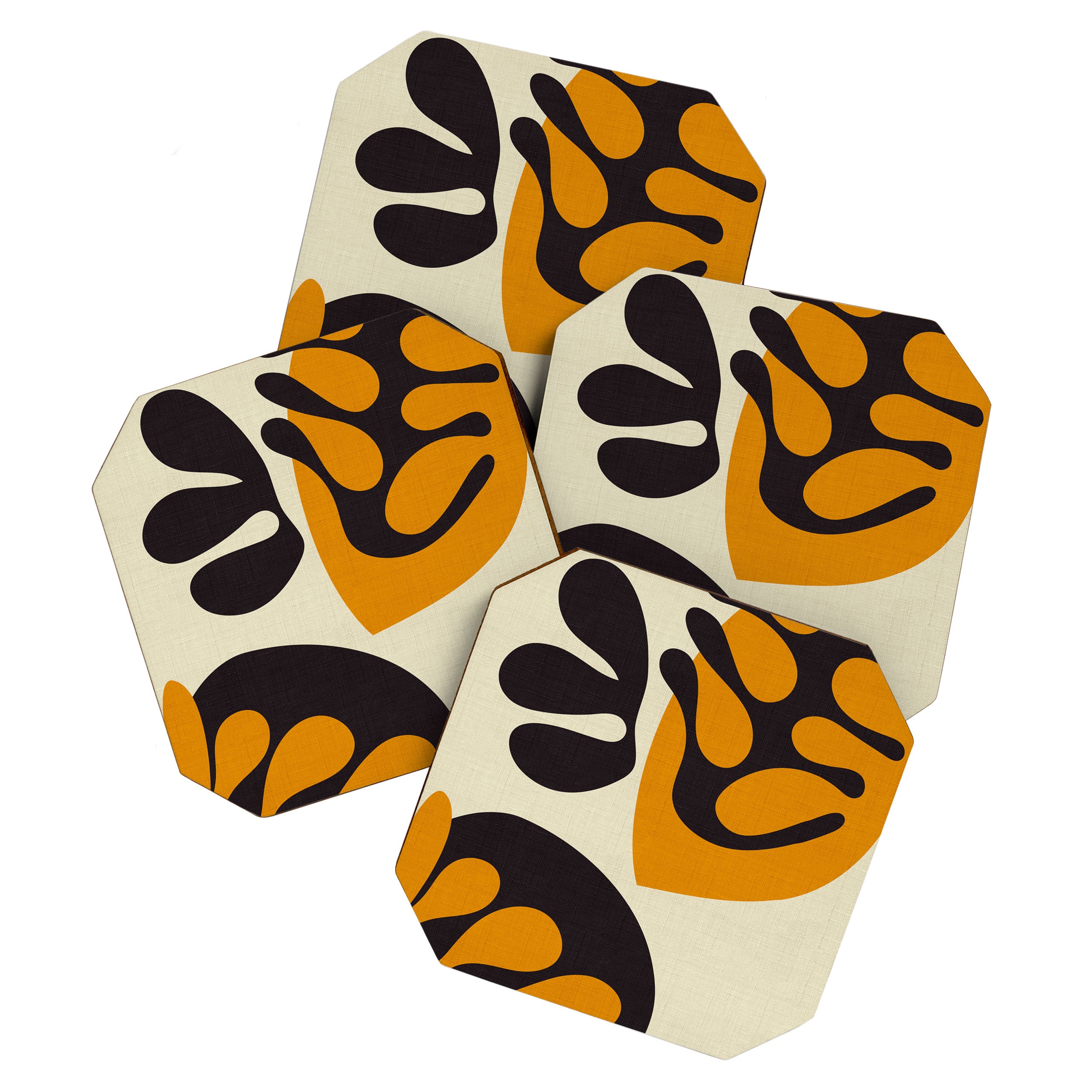 cut out organic abstract Coaster Gallery Image 1