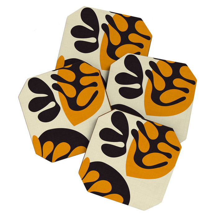 cut out organic abstract Coaster Gallery Image 1