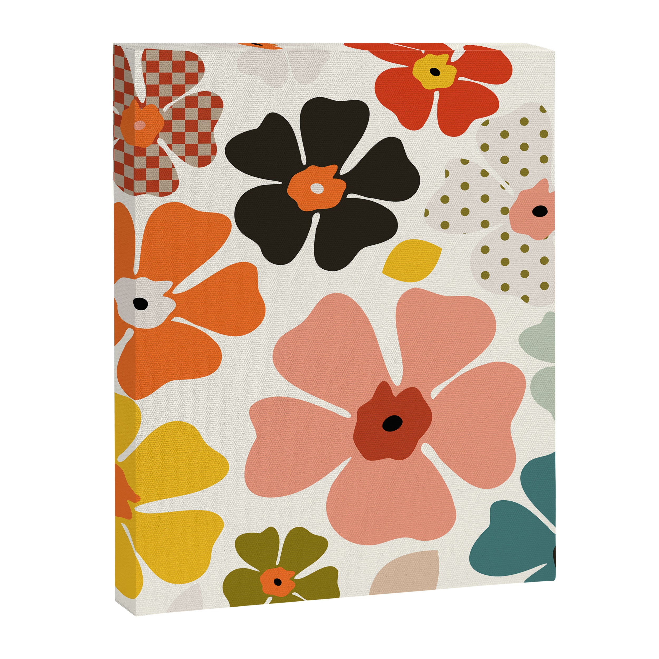 Daisies mid modern 3 Canvas Print Gallery Image 8