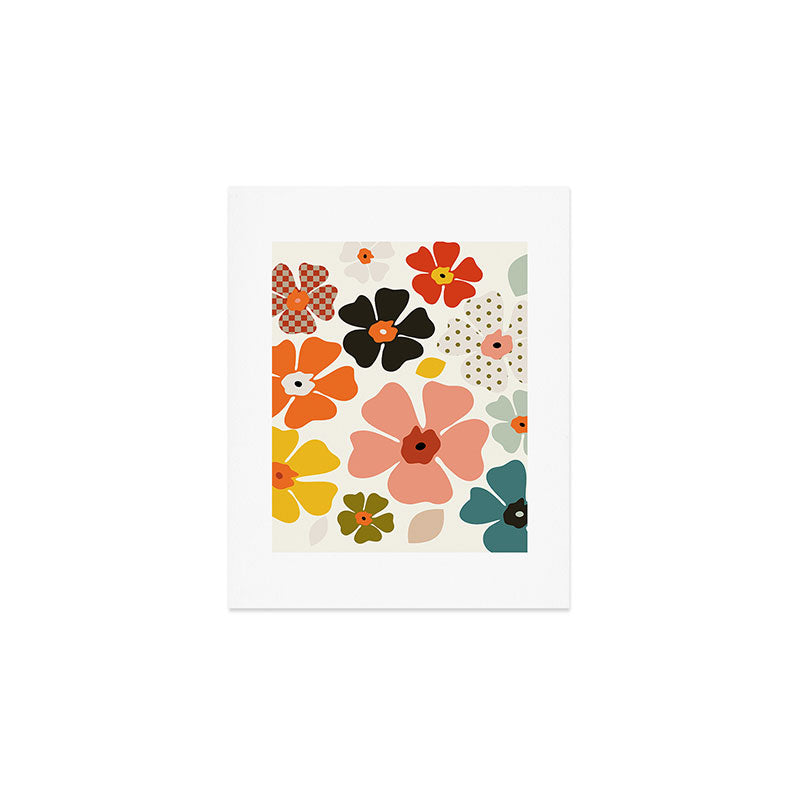 Daisies mid modern 3 Art Print Gallery Image 1