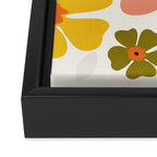 Daisies mid modern 3 Framed Canvas Print Gallery Image 3