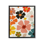 Daisies mid modern 3 Framed Canvas Print Gallery Image 8