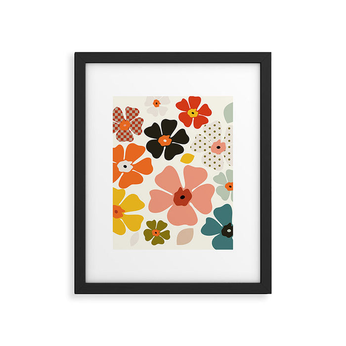 Daisies mid modern 3 Framed Art Print Gallery Image 1