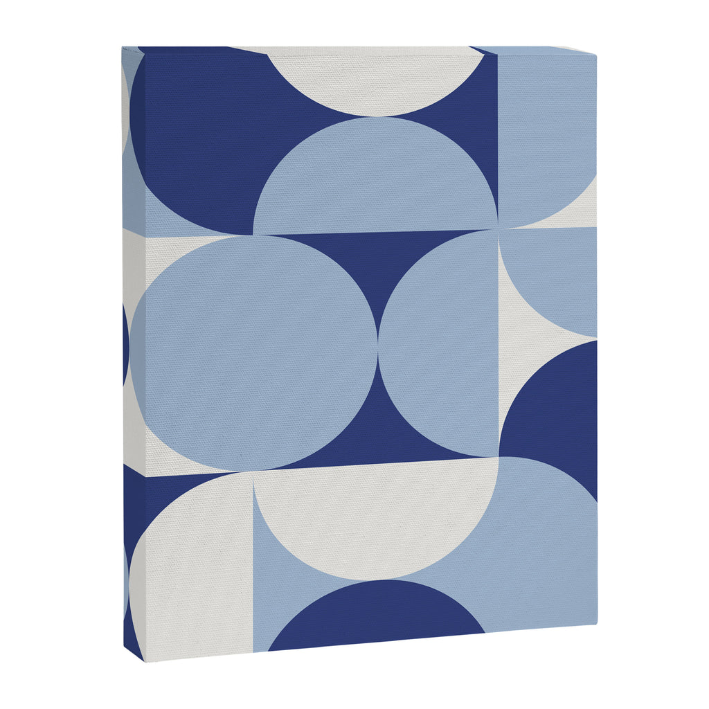 day dream geometry abstract blue Canvas Print Gallery Image 8