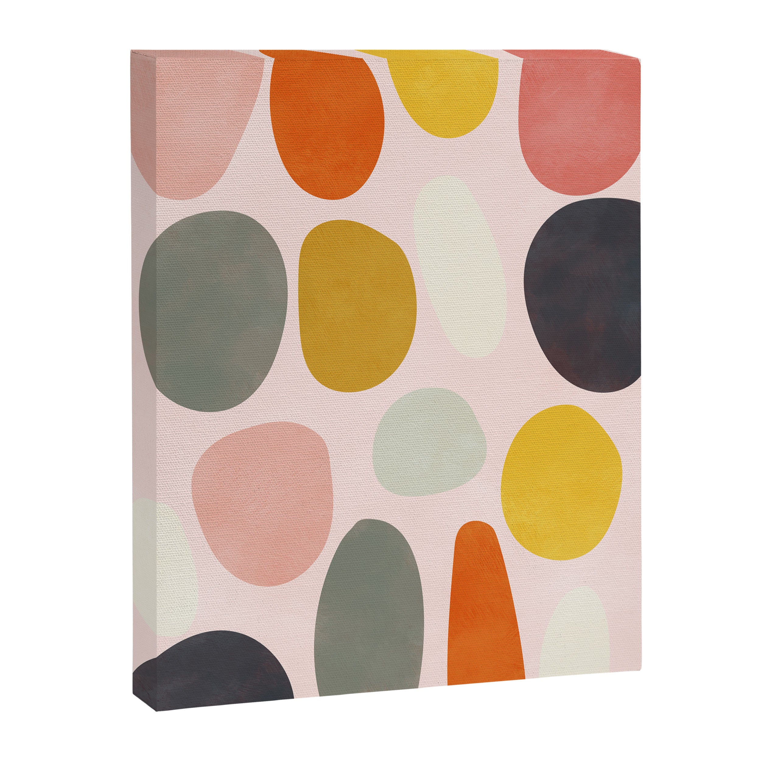 dots and pebbles mid century abstract Canvas Print Gallery Image 6