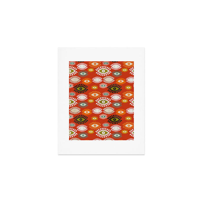 eyes pattern earthy fall Art Print Gallery Image 1