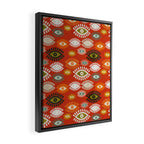eyes pattern earthy fall Framed Canvas Print Gallery Image 2