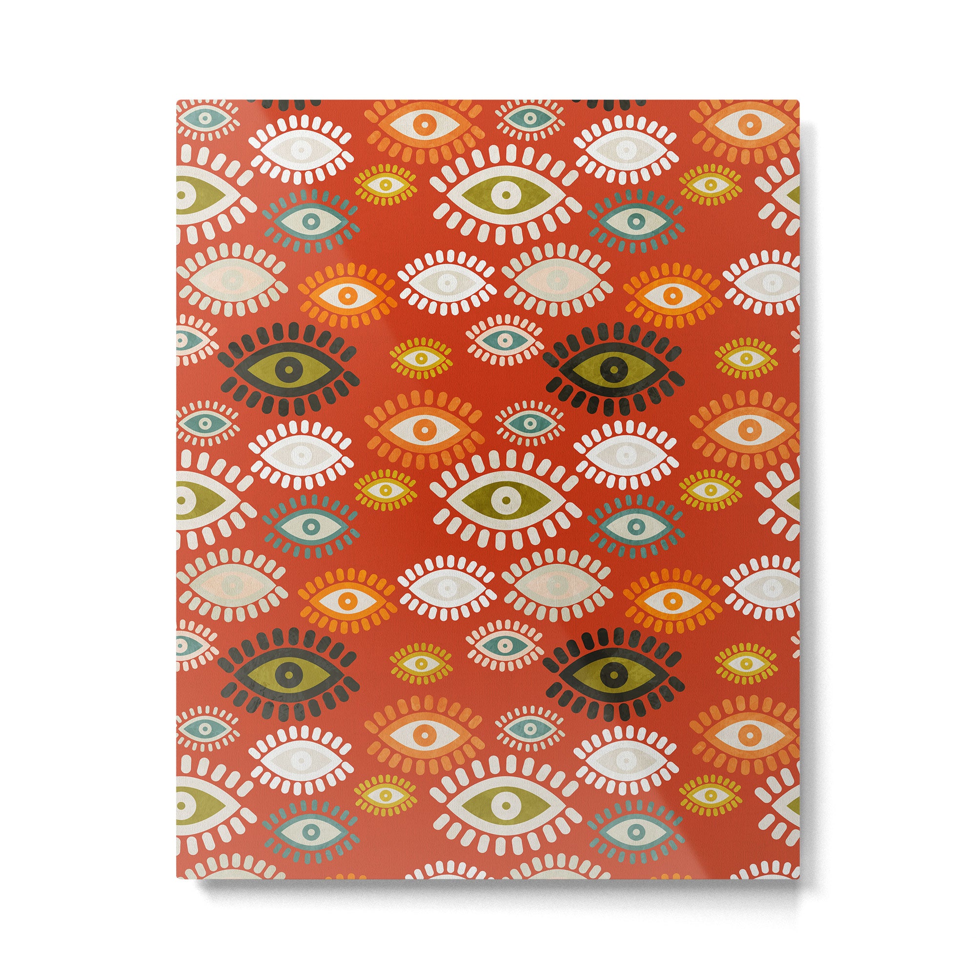 eyes pattern earthy fall Metal Print Gallery Image 6