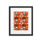 eyes pattern earthy fall Framed Art Print Gallery Image 6