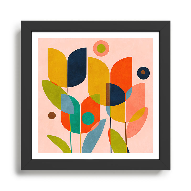 floral shapes III Framed Art Print Gallery Image 1