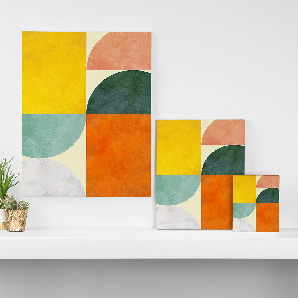 Geometric Abstract Mid Century Modern 4 Canvas Print Gallery Image 3