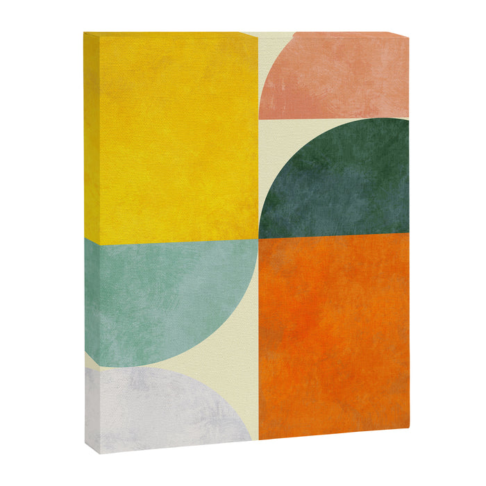 Geometric Abstract Mid Century Modern 4 Canvas Print Gallery Image 1