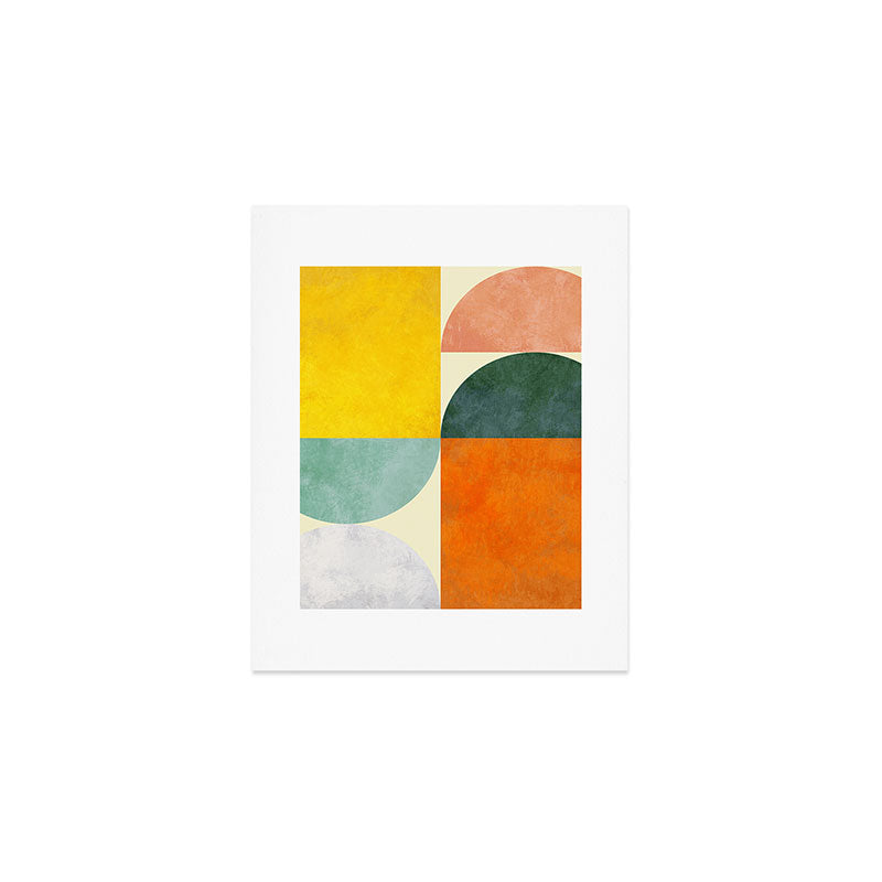 Geometric Abstract Mid Century Modern 4 Art Print Gallery Image 1