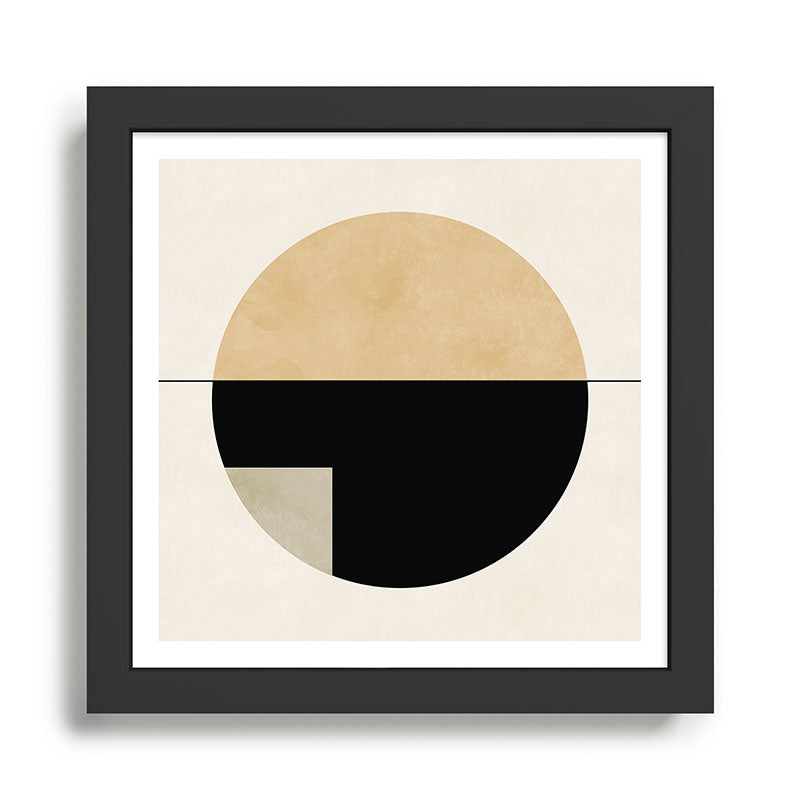 geometric abstract shape Framed Art Print Gallery Image 1
