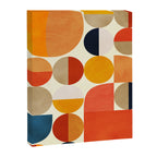 geometric abstract shapes autumn Canvas Print Gallery Image 6