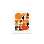 geometric abstract shapes autumn Art Print Gallery Image 1