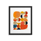 geometric abstract shapes autumn Framed Art Print Gallery Image 5