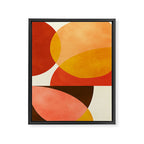 geometric autumn sun abstract Framed Canvas Print Gallery Image 6