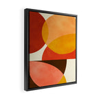 geometric autumn sun abstract Framed Canvas Print Gallery Image 2